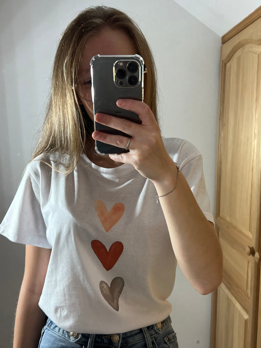 T-shirt imprimé Coeur